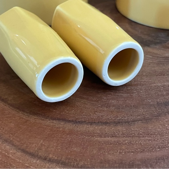 Diane Von Furstenberg Olive Oil Vinegar Cruet Set and Sugar Bowl Tamarind Yellow - Picture 6 of 13